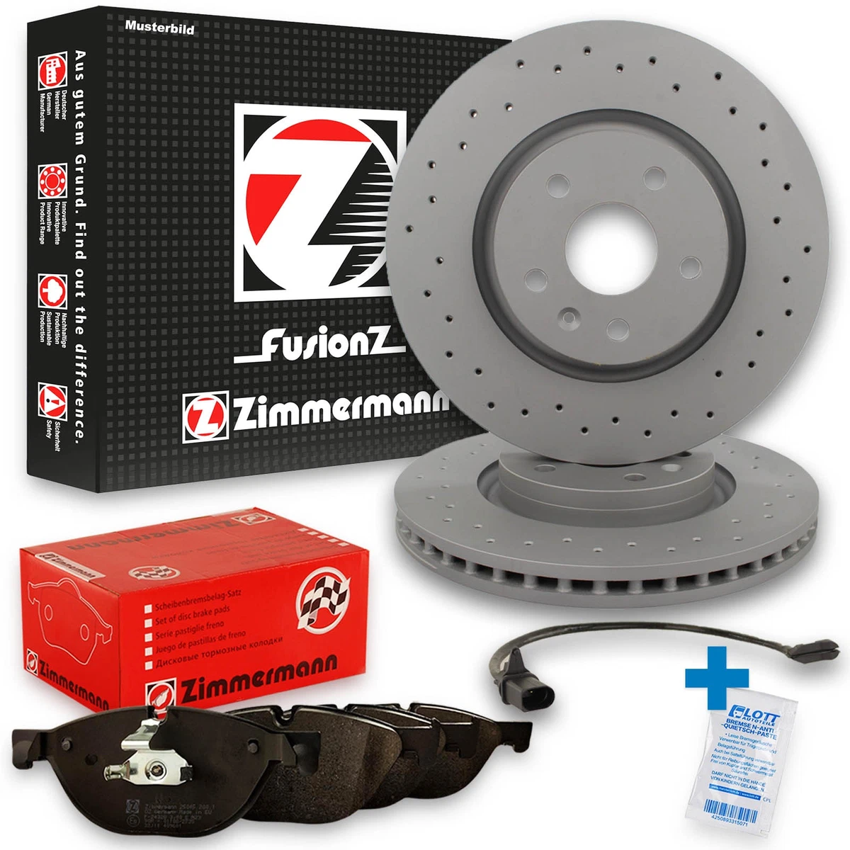 Оригінальні гальмівні диски та колодки для Audi A7 Sportback від Zimmermann
